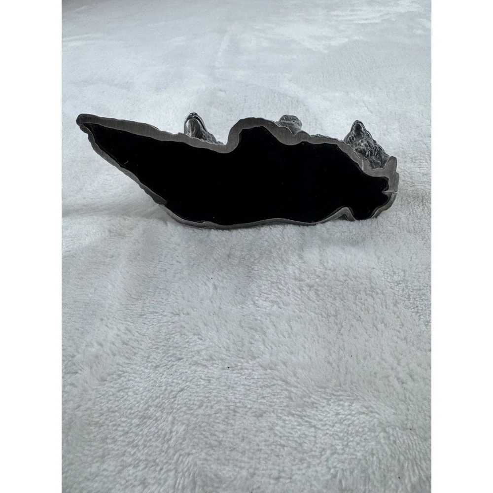 Pewter Sporting Dogs Business Card Holder or Photo Frame 5